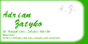 adrian zatyko business card